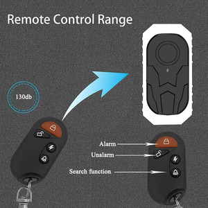 Không Dây An Ninh Báo Động Rung 130dB Không Thấm Nước IP65 Chống Trộm Sừng Có Thể Sạc Lại Cho Xe Đạp Xe Máy E-Xe Đạp Xe Tay Ga - Product Image 2