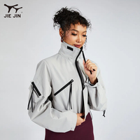 Manteau léger et imperméable pour la randonnée en plein air avec fermeture éclair du fabricant JIEJIN manteau Softshell pour femmes
