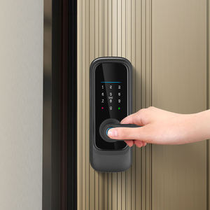 قفل ذكي فاخر يعمل بالواي فاي مع التحكم عن بعد، مع تقنية التعرف على الوجه وبصمة الكف، وجرس باب بكاميرا للدفع والسحب، مناسب للأبواب الخشبية - Product Image 3