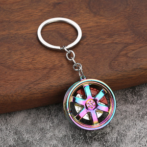 Portachiavi Vintage a Forma di <span class=keywords><strong>Auto</strong></span> Cartoon, Accessori 3D con Ruota e Cerchione in Lega di Zinco, Impermeabile e Leggero, Promozionale per <span class=keywords><strong>Auto</strong></span> - Product Image 2