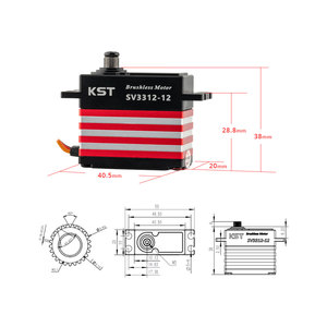 Kst SV3312-12 Hv Không Chổi Than Kim Loại Bánh Răng 38kgf. cm Kỹ Thuật Số <span class=keywords><strong>Servo</strong></span> 700-800 Class <span class=keywords><strong>RC</strong></span> <span class=keywords><strong>Heli</strong></span> Quy Mô Lớn <span class=keywords><strong>RC</strong></span> Máy Bay UAV Mô Hình Công Nghiệp - Product Image 6