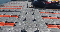 Grand système de fixation de place de stationnement de bateau en plastique de plate-forme d'ascenseur de jet ski et de quai de ponton