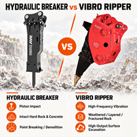 RAY RVR-40 Hydro Vibro Ripper, déchiqueteur de roche pour excavatrices de 25 à 29 tonnes et construction de chaussées