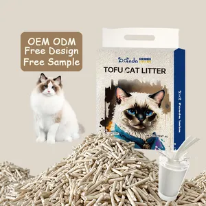 OEM Wholesale strong Absorbent Hot seller Plant Degradable 2.5kg Clumping clean Tofu Cat Litter Supplies Tofu Sand Cat Litter