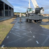 Tapis de protection robustes 4x8 pour mini-excavatrices et engins lourds, pour accès temporaire sur boue, marais, terrains accidentés et gazon