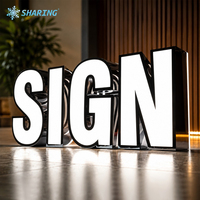 Letrero Publicitario Personalizado de Acero Inoxidable con Letras LED 3D RGB, Letras de Canal LED, Larga Duración, Resistente al Agua IP65, para Oficina