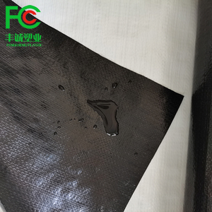 Bâche de couverture de <span class=keywords><strong>serre</strong></span> en plastique de film tissé blanc noir - Product Image 3