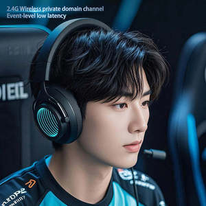 Auriculares Sarafox Mirror Lighting con Dongle Inalámbrico 2.4G Tipo-C, Auriculares para Juegos con Batería de 1000 mAh y 50 Horas de Reproducción - Product Image 4