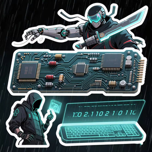 Etiqueta Adhesiva Personalizada con Logotipo Impreso a Prueba de Agua, Vinilo Brillante Holográfico, Corte Personalizado - Product Image 6