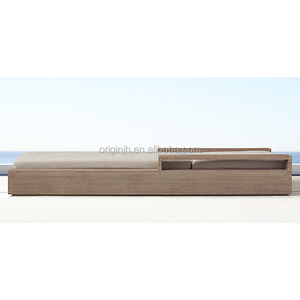 Customization Courtyard Leisure <strong>Beach</strong> Pool Solid Wood Daybed Furniture Teak <strong>Sun</strong> <strong>Lounger</strong> - Product Image 4