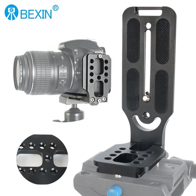 Universal Aluminum Alloy Quick Release Mounting L Plate for Canon Sony Pentax Fujifilm DSLR Camera Photo Studio Accessory