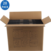 Boîtes à vêtements en carton ondulé noir recyclé personnalisées avec doublure en éponge Emballage imperméable pour la vente au détail et l'expédition