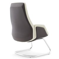 Chaise visiteur de bureau en cuir moderne de luxe pour salle de conférence commerciale contemporaine Nodic Cheapest Foshan