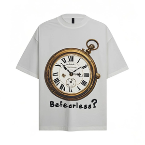 Haute Qualité En Gros Respirant Lourd 220GSM Coton DTG T-Shirt Hommes Street Fashion Hommes T-shirts - Product Image 2