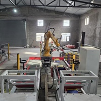 Bras robotisé économique pour palettisation, petit palettiseur pour usine de mini-aliments, engrais, mortier, sacs, seaux, caisses