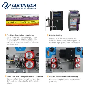EW-3010 + S Automática Cabo MES Manufacturing corte decapagem máquina de impressão com software inteligente Processo Control System