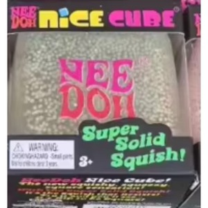 NeeDooh Glowing Cube Squishy Toy Ice Cube Squishy Toy Square Shape Stress Relief Squeeze Ball Sensory Squeeze Cube <b>Fidget</b> Toy - Product Image 6