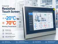 La luz led impermeable IP65 de metal industrial panel maestro hmi modbus hmi Ethernet hmi