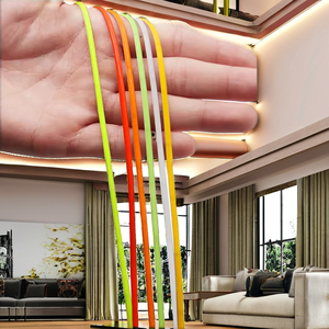 Bande lumineuse <span class=keywords><strong>LED</strong></span> COB 3mm super fine 5V 12V 24V <span class=keywords><strong>ruban</strong></span> flexible de couleur pour la décoration de la chambre gradateur de voiture rétro-éclairage - Product Image 6