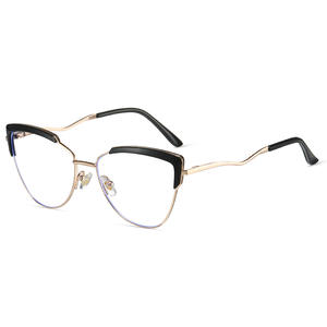 Montura de gafas TR90 estilo ojo de gato, con filtro de luz azul, para mujer, tamaño mediano, con lentes AC. - Product Image 2