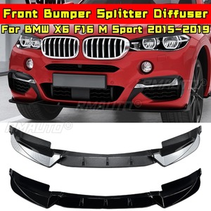 ชุดแต่งกันชนหน้า BMW X6 F16 M Sport พร้อมลิ้นดิฟฟิวเซอร์ สปอยเลอร์ สปลิตเตอร์ สำหรับ BMW X6 F16 M Sport ปี 2015-2019 อุปกรณ์ตกแต่งรถยนต์ - Product Image 1