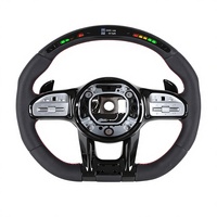 Volant OEM en fibre de carbone LED AMG pour Mercedes A B C E S GLA GLE GLB, assemblage direct usine pour transformation de l'ancien au nouveau modèle (facelift)