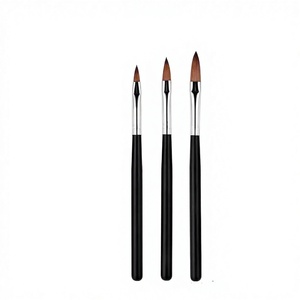 3D Crystal Carving Nail Art Brush Set Plastic Handle Flower Painting Phototherapy <b>Pen</b> Manicure Tool - Product Image 1