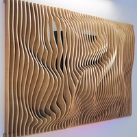 Commercial Space Decor 3d Timber Wall Cladding