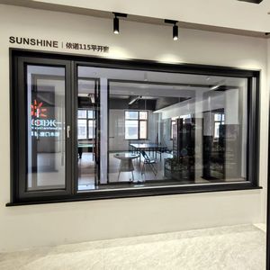 ม่านบานเกล็ดอลูมิเนียมแบบเปิดโล่งพร้อมที่จับล็อคดีไซน์แบบยุโรปสำหรับหน้าต่างบานออกทันสมัย - Product Image 1