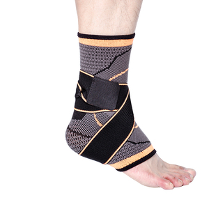 Mks Tùy Chỉnh Nén Tay Áo Chạy Bóng Rổ Huỳnh Quang Màu Xanh Lá Cây Spandex Mắt Cá Chân Dây Đeo Bọc Brace Chấn Thương Phục Hồi Bong gân Phù Hợp - Product Image 5