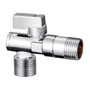 Robinet d'angle en laiton chromé forgé DOZ 10 bars, filetage femelle/mâle 1/2 pouce pour machines à laver, usage domestique facile - Product Image 1