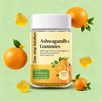 Complément alimentaire en bonbons gélifiés à l'ashwagandha, végan, marque privée, pour adultes - Emballage personnalisable, croissance musculaire, digestion