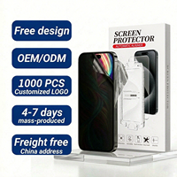 Protection d'écran en verre trempé HD anti-poussière à alignement automatique pour iPhone 18 Pro Max, kit d'installation facile, incassable, emballage personnalisé