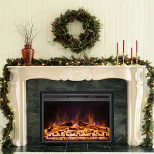 <span class=keywords><strong>Insert</strong></span> de <span class=keywords><strong>cheminée</strong></span> électrique Luxstar 33 pouces avec flamme LED, télécommande et décoration intérieure, vente en gros à prix réduit pour les chauffages d'hiver - Product Image 6