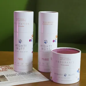 免费设计彩色圆筒包装纸板方形护肤罐包装化妆品精油纸管