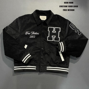 Áo khoác Letterman mới nhất dành cho nam, áo khoác bóng chày đại học cho bé trai với tay áo bằng da bò - Product Image 1