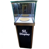 Anpassbare LED-Diamant-Boutique-Standschrank Vitrine mit Edelstahlrahmen und Aluminium-Tischplatte zur Schmuckpräsentation