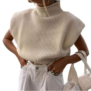 OEM ODM Support America / <strong>UK</strong> Casual <strong>Women's</strong> Turtleneck Sweater Fashionable <strong>Vest</strong> <strong>Tops</strong> Casual <strong>Vest</strong> <strong>Women</strong> Knitwear Pullover <strong>Tops</strong> - Product Image 1