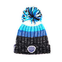 Bonnet personnalisé unisexe pour adultes, super doux, tricoté épais, avec revers, logo tissé, motif camouflage, extra chaud, idéal pour la plage