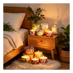 Envase de Regalo para Velas Plateadas, Elegante Cera Aromática para Ceremonias, Recuerdo para Invitados, Presentación de Boutique, Selección de Lujo - Product Image 4