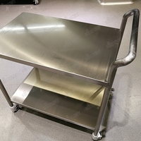 Mobile avec roue en acier inoxydable 304 Table Trolley antistatique chaise détachable pour laboratoire ESD meubles de salle blanche