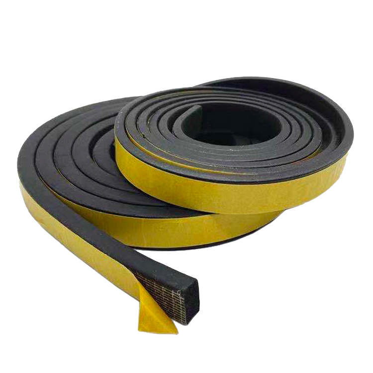 High quality OEM epdm solid rubber strips sponge foam extrusion seal strip