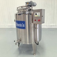 Pasteurisateur en acier inoxydable, cuve de pasteurisation, pasteurisateur à refroidissement - 100L 300L 500L 1000L pour lait, jus, œufs, liquides, sauces