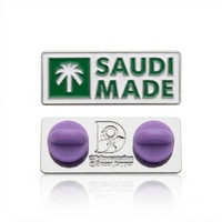 Broche Souvenir Moderne en Métal Émaillé Dur Électroplaqué Irrégulier OEM pour Palmier Vert, Fabrication Locale CN ZHE