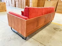Canapé moderne 3 places en tissu avec technologie de rembourrage en mousse améliorée Modèle élégant pour hôtels, villas, appartements, hôpitaux Sous-sols