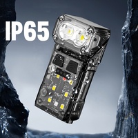 Nouvelle lampe frontale LED mini rechargeable 2024, lampe de poche EDC avec lumière latérale, aimant, IP65, petite lampe torche LED