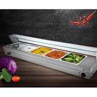 Chauffe-Plats Professionnel en Acier Inoxydable Argenté, Meilleure Vente, pour Buffets et Traiteurs Commerciaux, Boulangeries