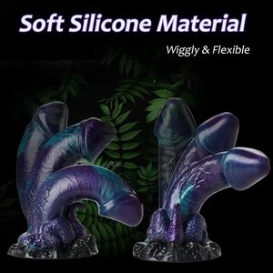 Atacado XXJL Marca Soft TPE Jelly Dildos para Mulheres Enorme Brinquedo Do Sexo Adulto com Características Realistas 100% À Prova D 'Água - Product Image 5