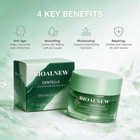 Crème Visage Apaisante à la Centella et à l'Allantoïne Marque Blanche, Crème Anti-Acné PDRN à la Centella, Crème Visage Hydratante Anti-Âge et Réparatrice