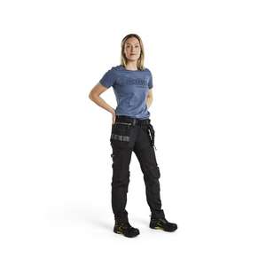 BLAKLADER - 711513439900C40 Pantalones artesanos para mujer stretch Black - EAN 7330509800843 PANTALONES DE TRABAJO DE CARGO - Product Image 3